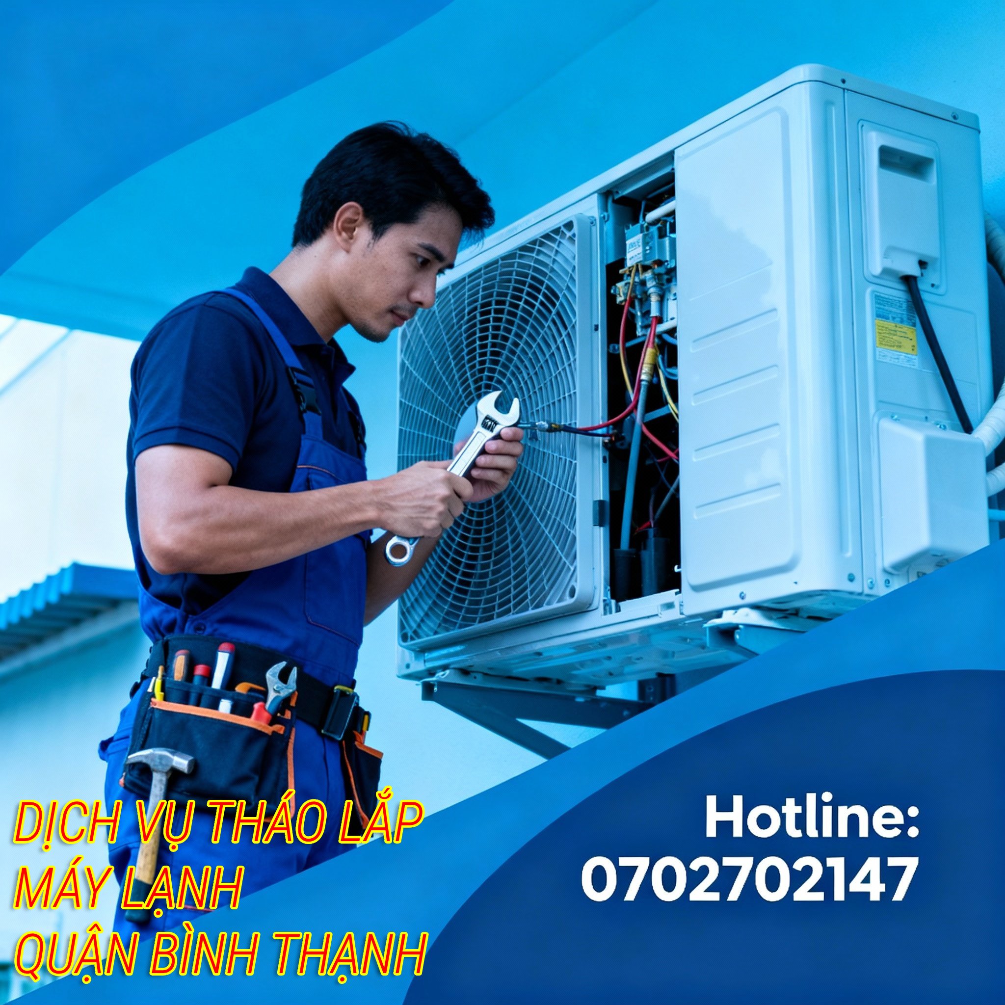 Dịch vụ tháo lắp máy lạnh Quận Bình Thạnh