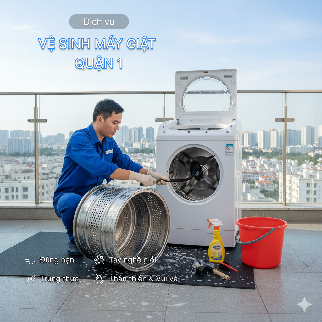 Dịch vụ vệ sinh máy giặt Quận 1