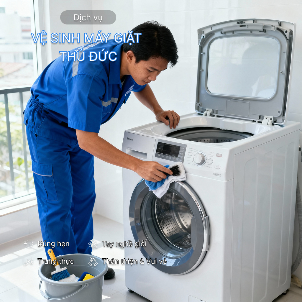Dịch vụ vệ sinh máy giặt Thủ Đức